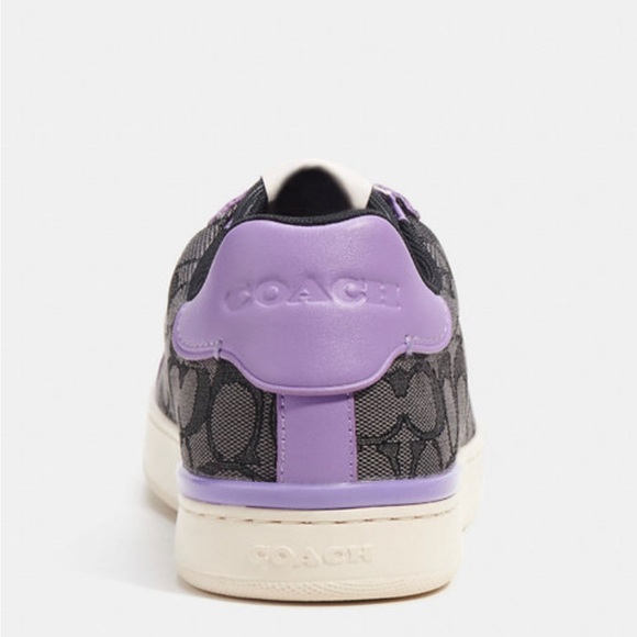 NWT Coach Outlet Clip Low Top Sneaker In Signature Jacquard - Picture 6 of 6